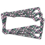Plaid with Pop License Plate Frame (Personalized)