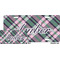 Plaid with Pop License Plate (Sizes)