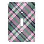 Plaid with Pop Light Switch Cover (Single Toggle)