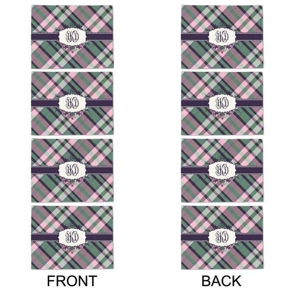 Plaid with Pop Linen Placemat - APPROVAL Set of 4 (double sided)