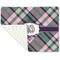 Plaid with Pop Linen Placemat - Folded Corner (single side)