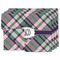 Plaid with Pop Linen Placemat w/ Monogram