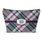 Plaid with Pop Structured Accessory Purse (Front)