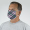 Plaid with Pop Mask - Quarter View on Guy