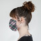 Plaid with Pop Mask - Side View on Girl