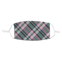 Plaid with Pop Kid's Cloth Face Mask (Personalized)