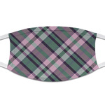 Plaid with Pop Cloth Face Mask (T-Shirt Fabric)