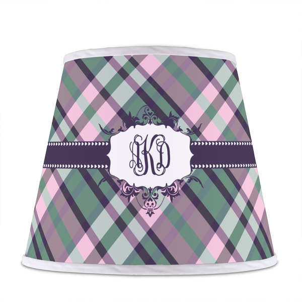 Plaid with Pop Poly Film Empire Lampshade - Front View