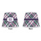 Plaid with Pop Medium Lampshade (Poly-Film) - APPROVAL