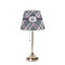 Plaid with Pop Poly Film Empire Lampshade - On Stand