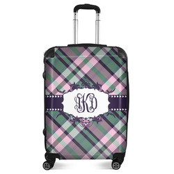 Plaid with Pop Suitcase - 24" Medium - Checked (Personalized)