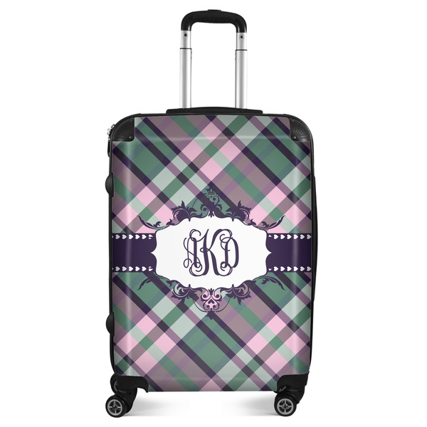Custom Plaid with Pop Suitcase - 24" Medium - Checked (Personalized)