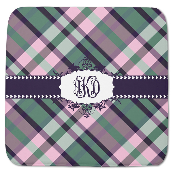 Plaid with Pop Memory Foam Bath Mat 48 X 48