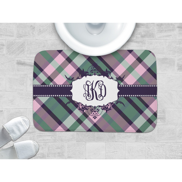Plaid with Pop Memory Foam Bath Mat - LIFESTYLE 34x21