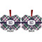 Plaid with Pop Metal Benilux Ornament - Front and Back (APPROVAL)