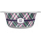 Plaid with Pop Stainless Steel Dog Bowl - Large (Personalized)