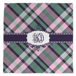 Plaid with Pop Large Microfiber Dish Rag (Personalized)
