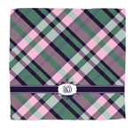 Plaid with Pop Microfiber Dish Rag (Personalized)