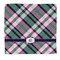 Plaid with Pop Microfiber Dish Rag - Front/Approval