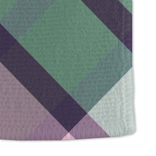 Plaid with Pop Microfiber Dish Towel - DETAIL