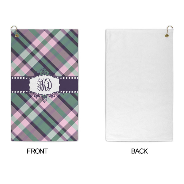 Plaid with Pop Microfiber Golf Towels - APPROVAL