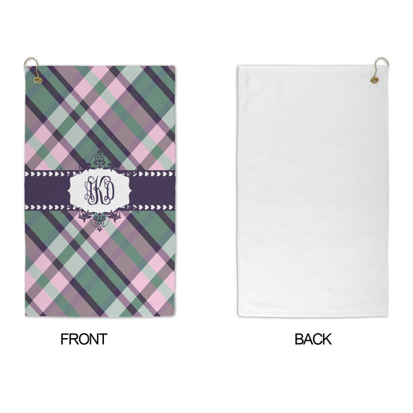 Plaid with Pop Microfiber Golf Towels - APPROVAL