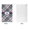 Plaid with Pop Microfiber Golf Towels - APPROVAL