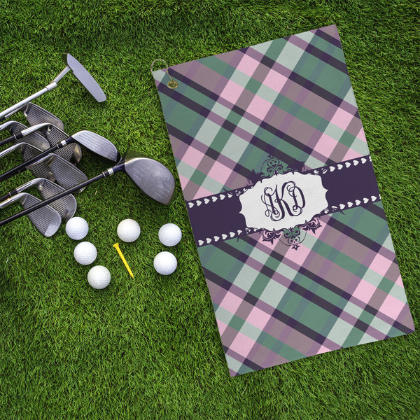 Plaid with Pop Microfiber Golf Towels - LIFESTYLE