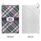 Plaid with Pop Microfiber Golf Towels - Small - APPROVAL