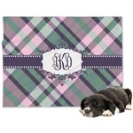 Plaid with Pop Dog Blanket (Personalized)