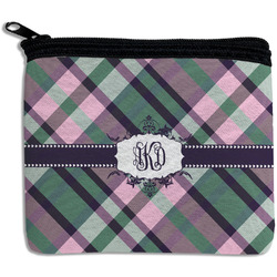 Plaid with Pop Rectangular Coin Purse (Personalized)