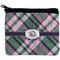 Plaid with Pop Neoprene Coin Purse - Front
