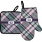 Plaid with Pop Oven Mitt & Pot Holder Set w/ Monogram