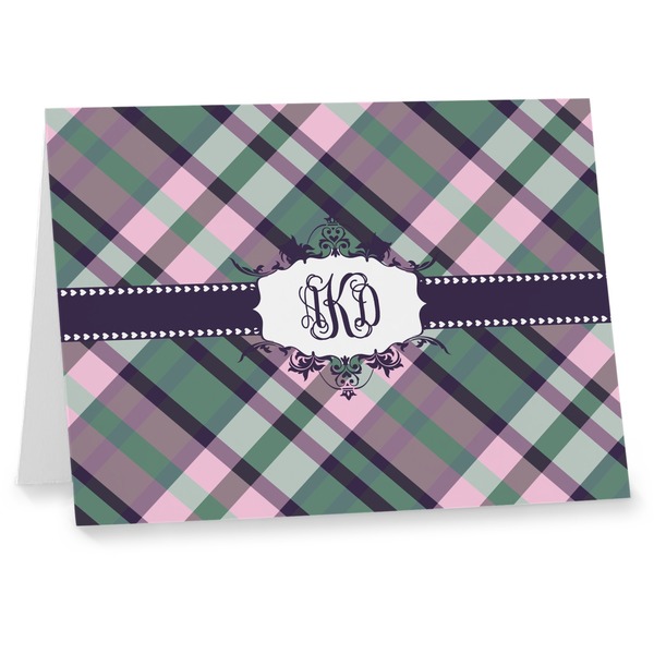 Custom Plaid with Pop Note cards (Personalized)