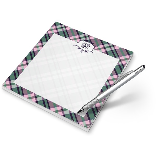 Custom Plaid with Pop Notepad (Personalized)