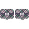 Plaid with Pop Octagon Placemat - Double Print Front and Back
