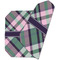 Plaid with Pop Octagon Placemat - Double Print (folded)