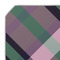 Plaid with Pop Octagon Placemat - Single front (DETAIL)