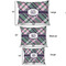 Plaid with Pop Outdoor Dog Beds - SIZE CHART