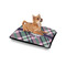 Plaid with Pop Outdoor Dog Beds - Small - IN CONTEXT