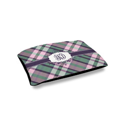 Plaid with Pop Outdoor Dog Bed - Small (Personalized)