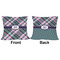 Plaid with Pop Outdoor Pillow - 16x16