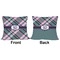Plaid with Pop Outdoor Pillow - 18x18