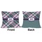 Plaid with Pop Outdoor Pillow - 20x20