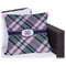 Plaid with Pop Outdoor Pillow