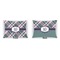 Plaid with Pop  Outdoor Rectangular Throw Pillow (Front and Back)