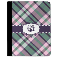 Plaid with Pop Padfolio Clipboard - Large (Personalized)