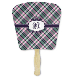 Plaid with Pop Paper Fan (Personalized)