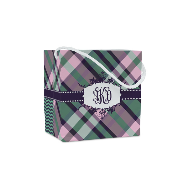 Custom Plaid with Pop Party Favor Gift Bags - Gloss (Personalized)