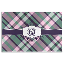 Plaid with Pop Disposable Paper Placemats (Personalized)
